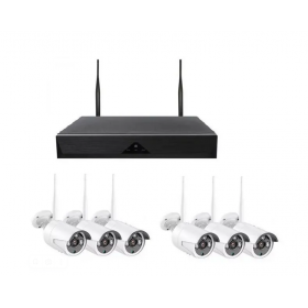 WIFI комплект IP видеонаблюдения WIFIXM06, 6 камер, звук