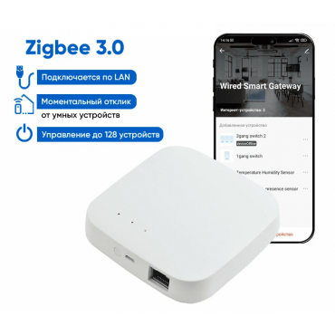 Центр управления умным домом с LAN-портом Aalarm SG-2B Zigbee 3.0+Bluetooth (TuyaSmart/Smartlife)