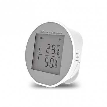 Беспроводной WIFI домашний датчик температуры и влажности ДДТВ-01(Tuya Smart/Smart Life)