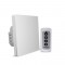Выключатель света с WiFi подключением АВК-606-К2 (2 клавиши, пульт) Белый матовый