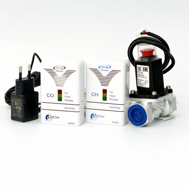 Система автоматического контроля загазованности САКЗ-МК-2-1Аi с клапаном DN 20 НД (природный газ+оксид углерода)
