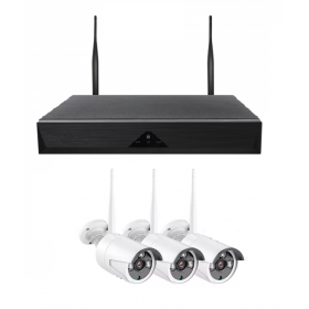 WIFI комплект IP видеонаблюдения WIFIXM03, 3 камеры, звук