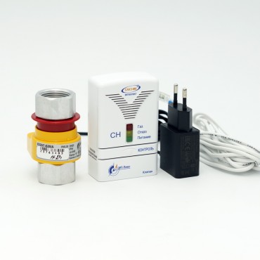 Система автоматического контроля загазованности САКЗ-МК-1-1Аi DN20 НД(природный газ) бытовая(клапан КЗЭУГ БД16Т) С ГОСПОВЕРКОЙ